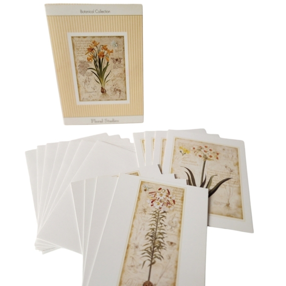 NWOT 8pc Botanical Seasons blank floral cards Stationary set, 2003 - Picture 1 of 12